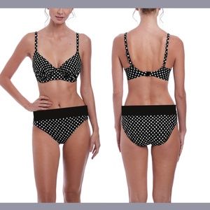 NWT‎ Fantasie Santa Monica Plunge Top [ 36DD ] Bikini Bottom [ Large ]